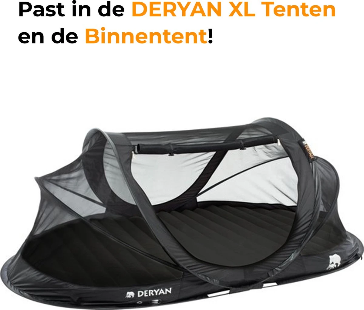 Deryan Cocoon Pop Up Tent - Luchtbed - Luchtpomp - 4 Persoons - Zilver - Afbeelding 6