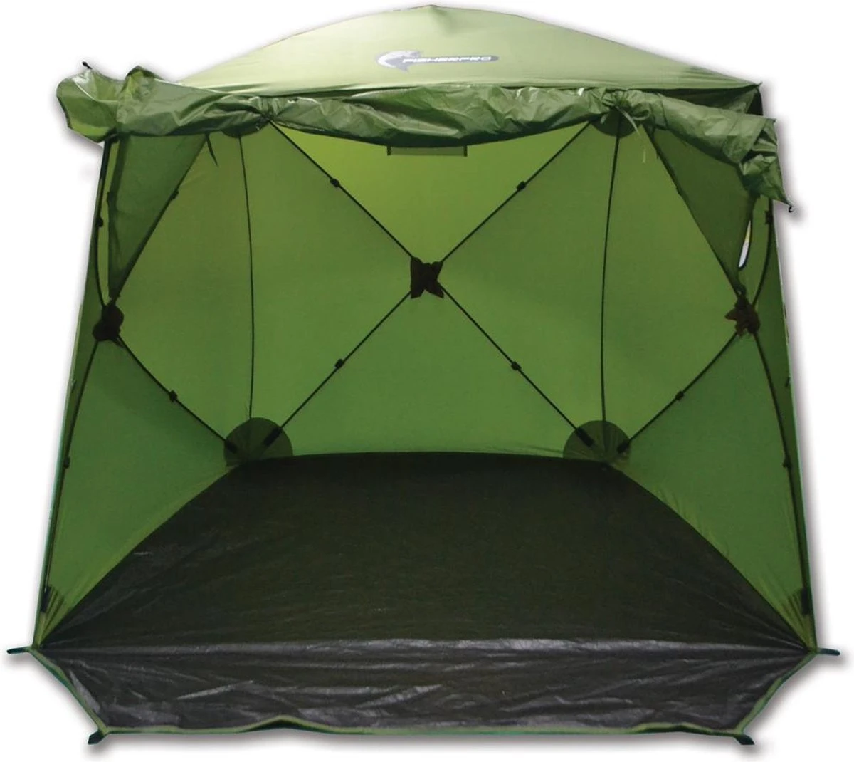 FisherPro Karpertent Met Stormcover – Vistent – Tent - Bescherming Tegen Zon En Wind – 100% Waterdichte Stormhoes – Met Handige Meeneemtas – Ook Geschikt Als Strandtent Of Festivaltent – Extra Veiligheid En Warmte Door Stormcover - Afbeelding 11