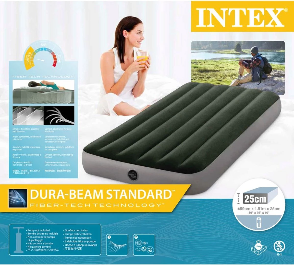 Intex Prestige Downy Twin Luchtbed - 1-persoons - 191 X 99 X 22 Cm - Afbeelding 5
