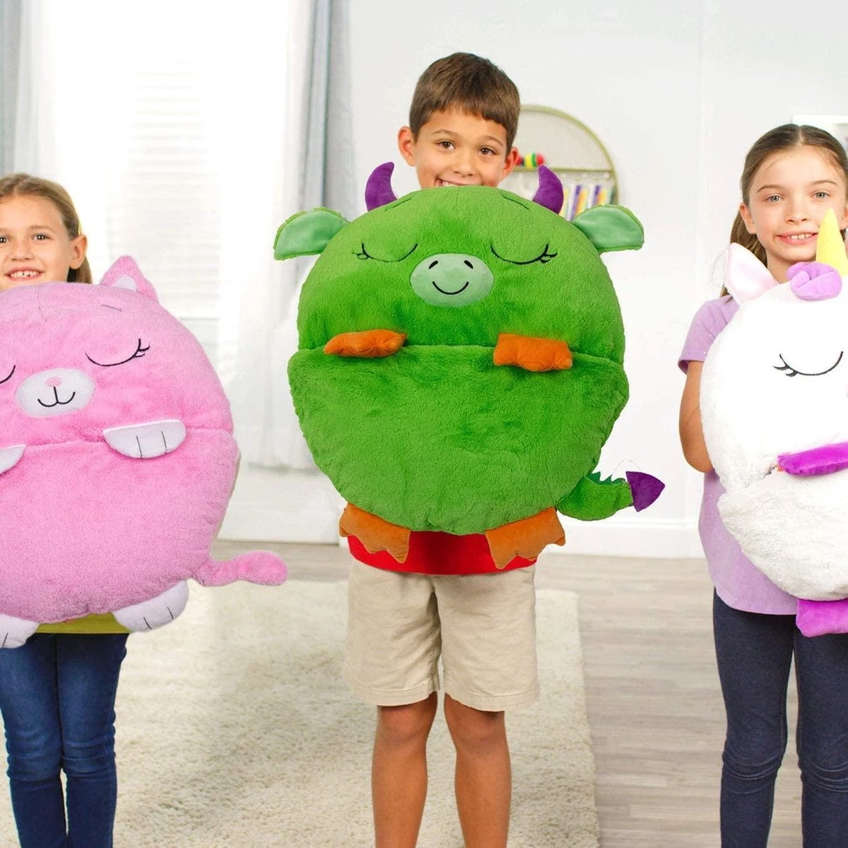 Draak Slaapzak -160 Cms | Kinderslaapzak | Slaapzak Junior | Nappers | Children Sleeping Bag | Kinderen Slaapzak | Super Soft 2 In 1 Fun Pillow &Sleepy For Boys | Draak Slaapzak | Zachte Slaapzak | Knuffel Slaapzak | 2 In 1 Slaapzak | Kinderen - Afbeelding 2