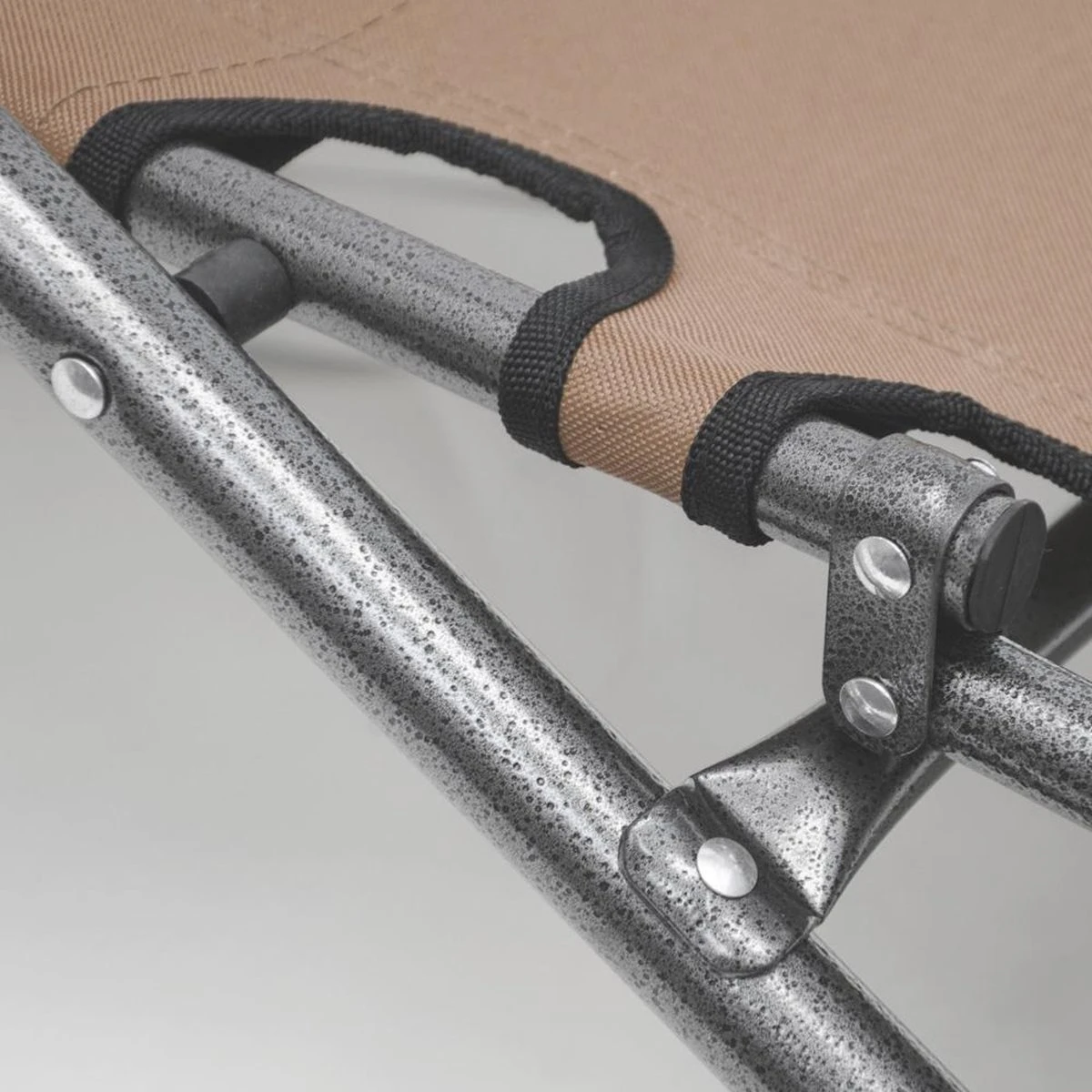 Ligstoel Opvouwbaar 155x60cm - Lichte Ligbed Relaxstoel Tuinstoel Campingstoel Strandstoel - Afbeelding 9