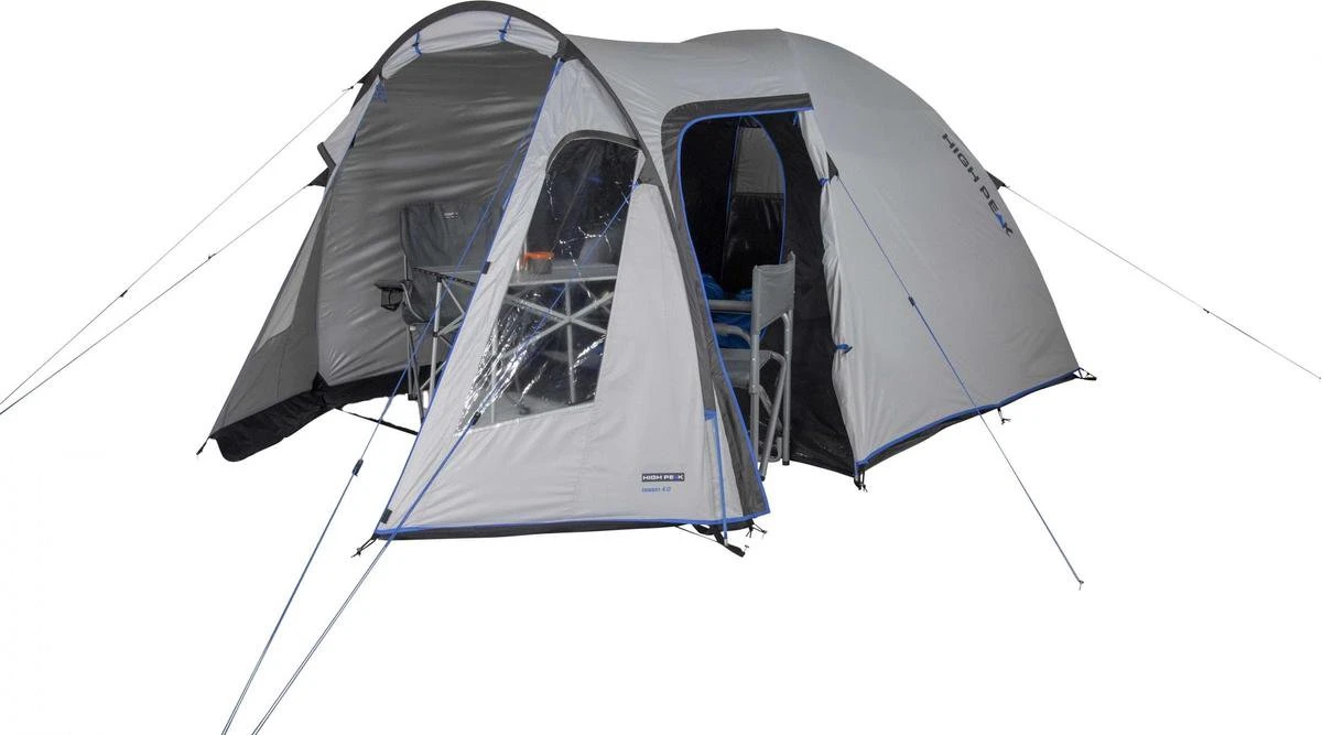 High Peak Tessin 4.0 Koepeltent - Nimbus Grijs - 4 Persoons - Afbeelding 3
