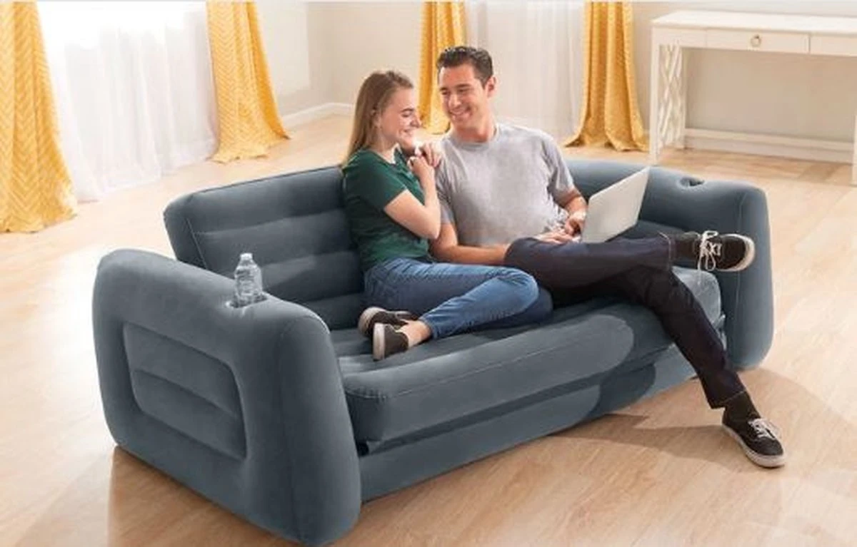 Intex Luxe Bankstel / Opblaasbare Slaapbank - 2-persoons - 203x224x66 Cm - Afbeelding 6