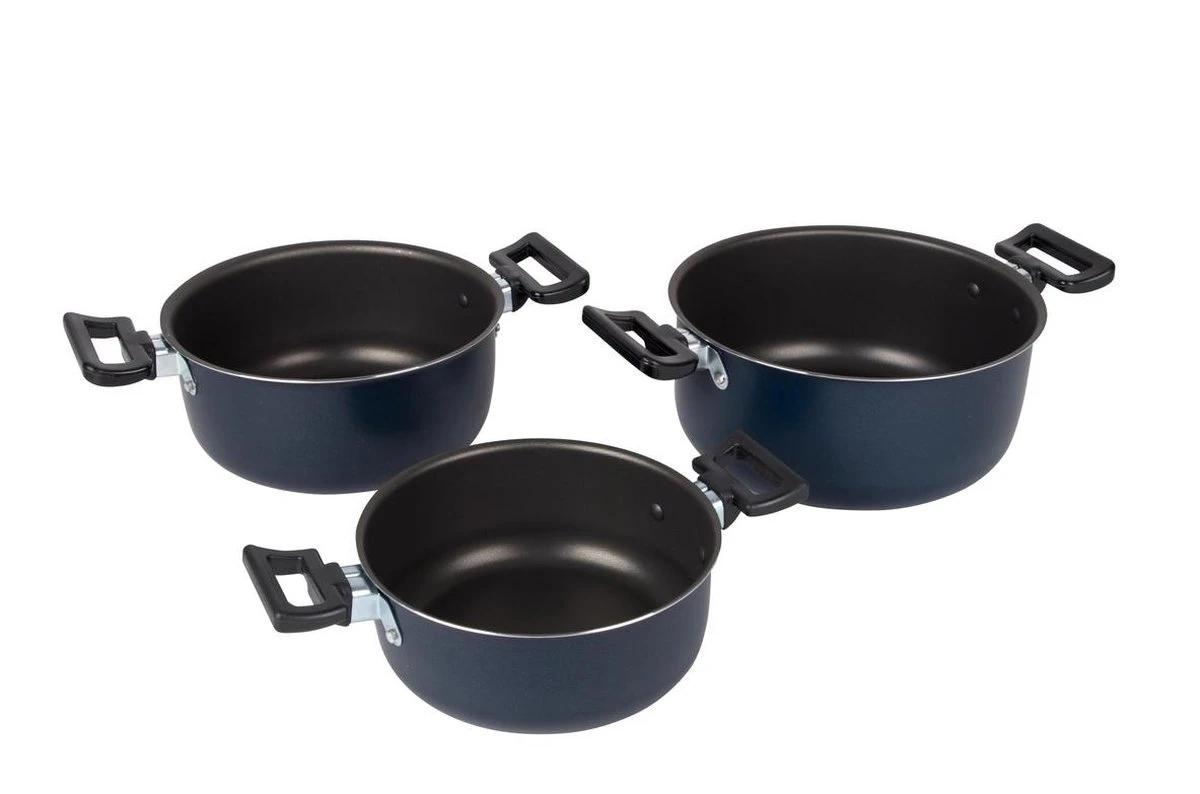 Bo-Camp Pannenset Rondo - 3-delig - Aluminium - Afbeelding 2