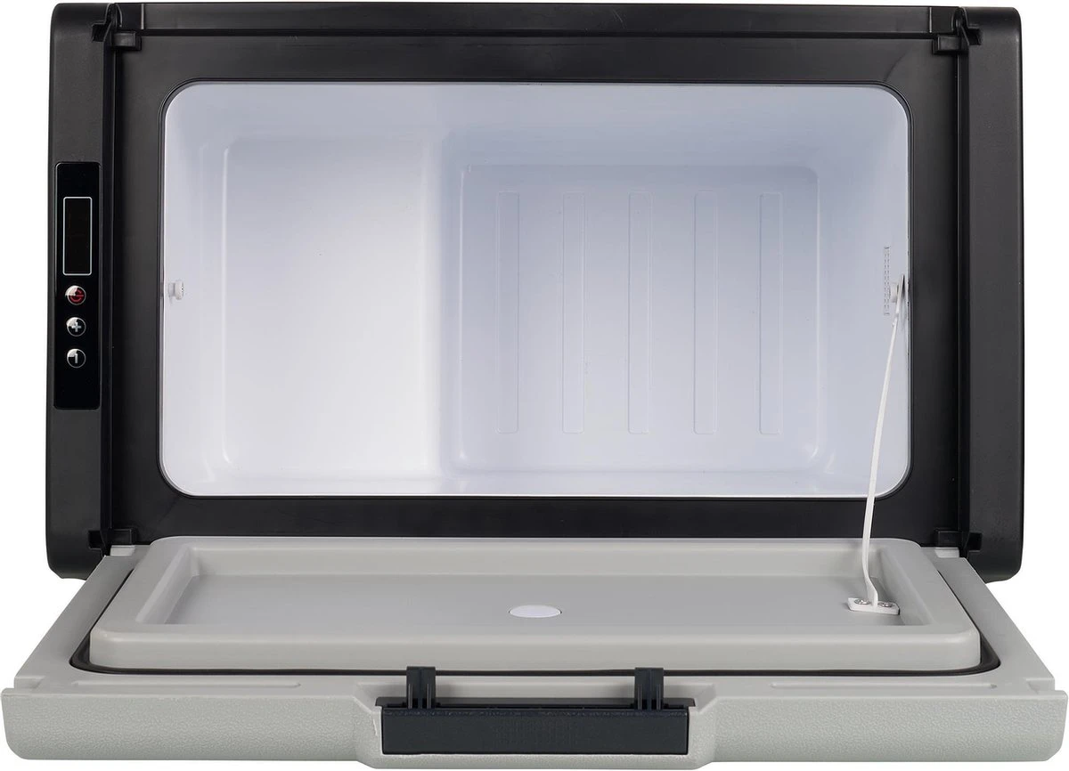 Campart Koelbox XXL CB-8695 – Koelen En Vriezen – LED Display Met Digitale Temperatuurweergave - Coolbox 230V En 12V - 35 Liter - Zwart - Afbeelding 3