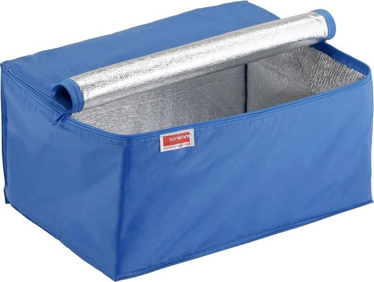 Sunware - Square Koeltas Blauw - Voor Vouwkrat 32L - 43 X 31 X 23 Cm