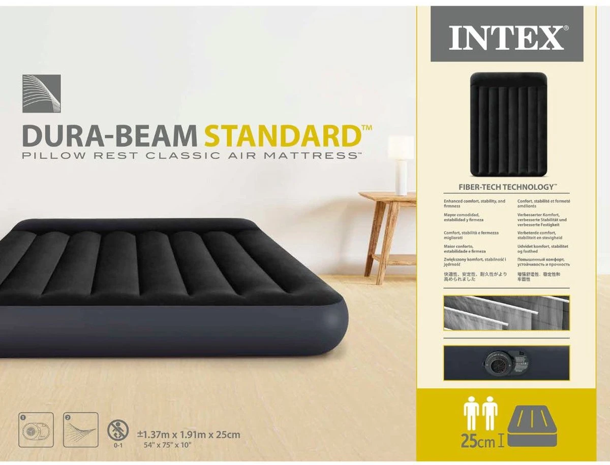 Intex Pillow Rest Classic Full Luchtbed - 2-persoons - 191x137x23 Cm - Afbeelding 15