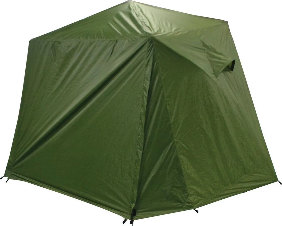 FisherPro Karpertent Met Stormcover – Vistent – Tent - Bescherming Tegen Zon En Wind – 100% Waterdichte Stormhoes – Met Handige Meeneemtas – Ook Geschikt Als Strandtent Of Festivaltent – Extra Veiligheid En Warmte Door Stormcover - Afbeelding 4