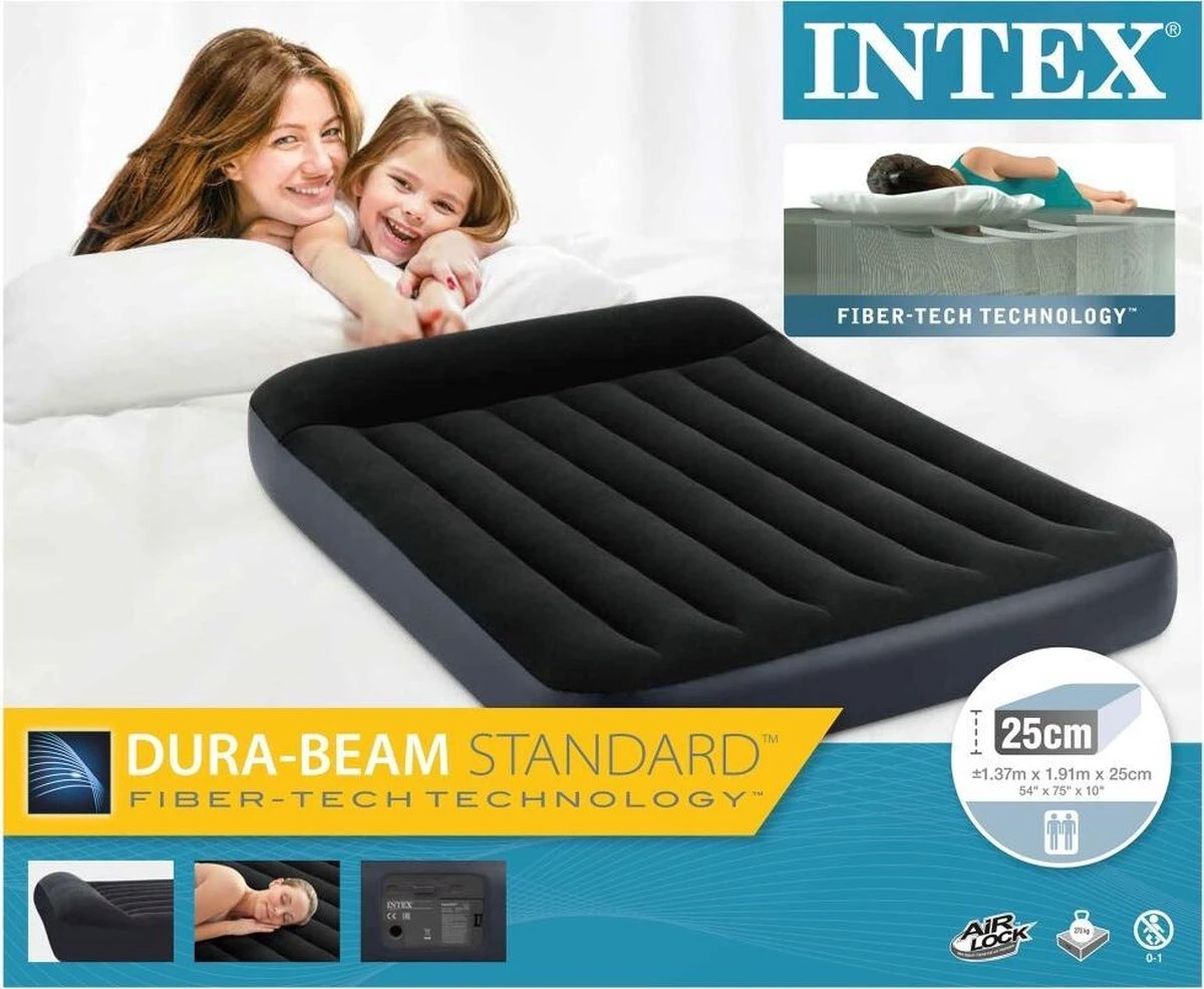 Intex Pillow Rest Classic Full Luchtbed - 2-persoons - 191x137x23 Cm - Afbeelding 3