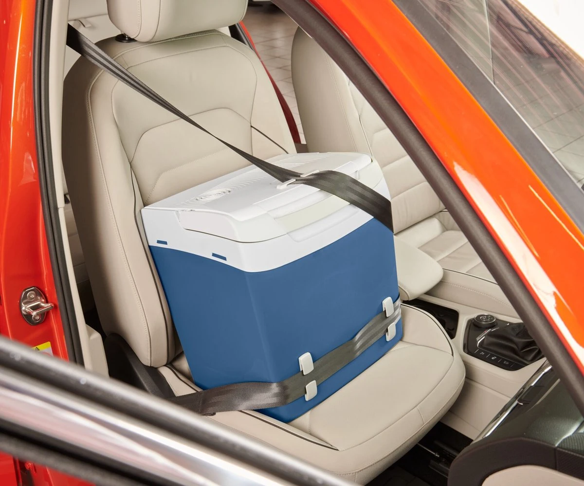 Mobicool MS26 Thermo-elektrische Koelbox Met Veiligheidsgordel Clip - 25l - 12/230v- Blauw/wit - Afbeelding 2