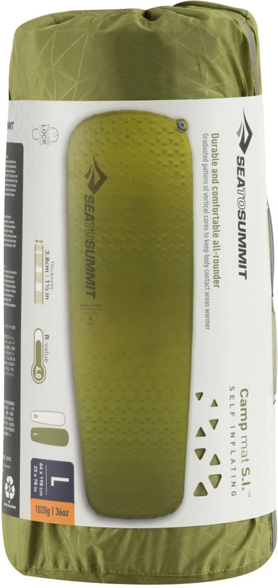 Sea To Summit Camp S.I. Regular Zelf Opbaasbare Slaapmat - 3.8cm - 780g - Groen - Afbeelding 9