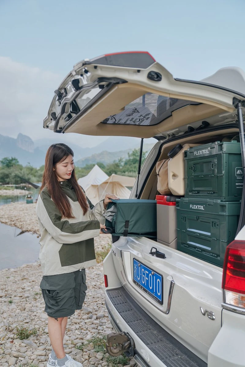 Flextail Gear Bolderkar Opvouwbaar Ezy Wagon - Tot 100KG - Wielen Loskoppelbaar - Zwart - Afbeelding 8