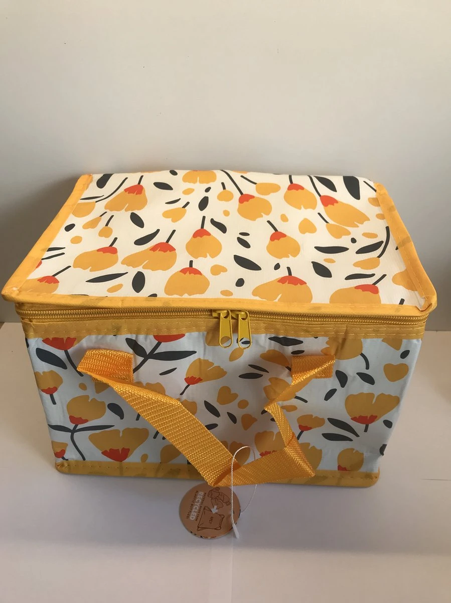 Kleine Lunch/sixpack Koeltas - Boterbloem Print - 20 X 30 Cm - 12 L - Afbeelding 9