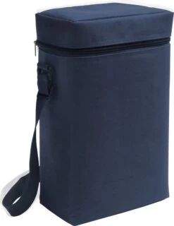 Merkloos Kleine Koeltas Voor Flessen Blauw 19 X 34 X 10 Cm 6 Liter - Koeltassen